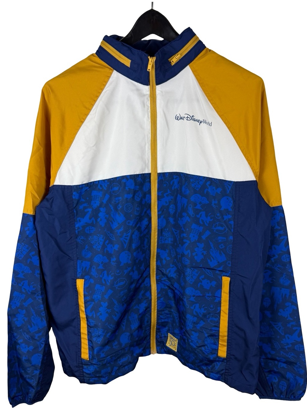 Mens Walt Disney World 50 Year Anniversary Full Zip Windbreaker Jacket Size M